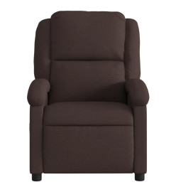 Fauteuil inclinable Marron foncé Tissu