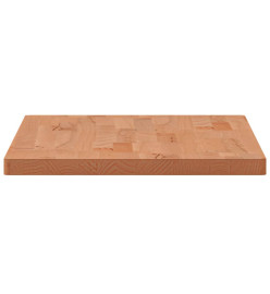 Dessus de table 80x40x2,5 cm rectangulaire bois massif de hêtre