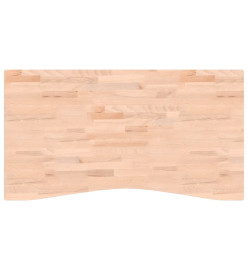 Dessus de bureau 110x(55-60)x1,5 cm bois massif de hêtre