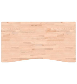 Dessus de bureau 110x(55-60)x2,5 cm bois massif de hêtre