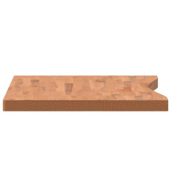 Dessus de bureau 100x(55-60)x4 cm bois massif de hêtre