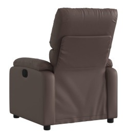 Fauteuil de massage inclinable Marron Similicuir