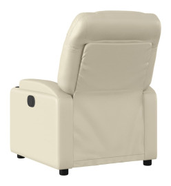 Fauteuil inclinable Crème Similicuir