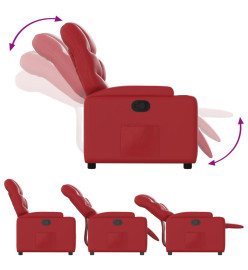 Fauteuil inclinable Rouge Similicuir