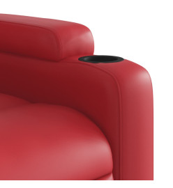 Fauteuil inclinable Rouge Similicuir