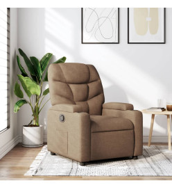 Fauteuil inclinable Marron Tissu