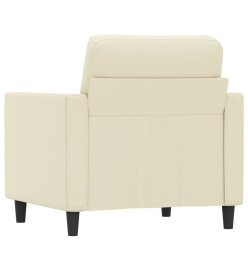 Fauteuil Crème 60 cm Similicuir