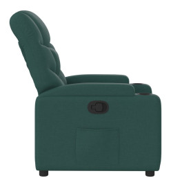 Fauteuil inclinable Vert foncé Tissu