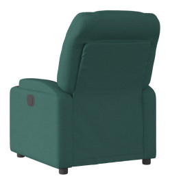 Fauteuil inclinable Vert foncé Tissu