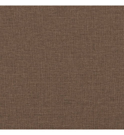 Ensemble de canapés 3 pcs avec coussins marron tissu