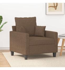 Fauteuil Marron 60 cm Tissu