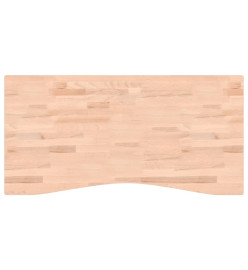 Dessus de bureau 110x(50-55)x2,5 cm bois massif de hêtre