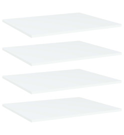 Panneaux de bibliothèque 4 pcs Blanc 60x50x1,5 cm Aggloméré