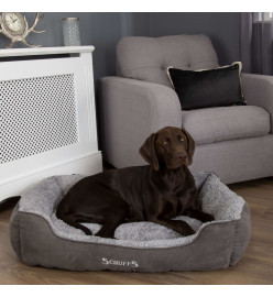 Scruffs Lit à boîte pour chien Cosy Gris XL