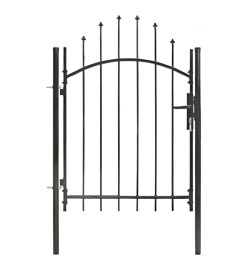 Portail de jardin Acier 1 x 1,5 m Noir