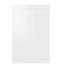 Étagères cube murales 6 pcs Blanc brillant 60x15x23cm Aggloméré