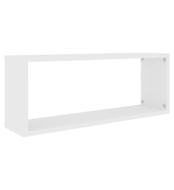 Étagères cube murales 6 pcs Blanc 60x15x23 cm Aggloméré