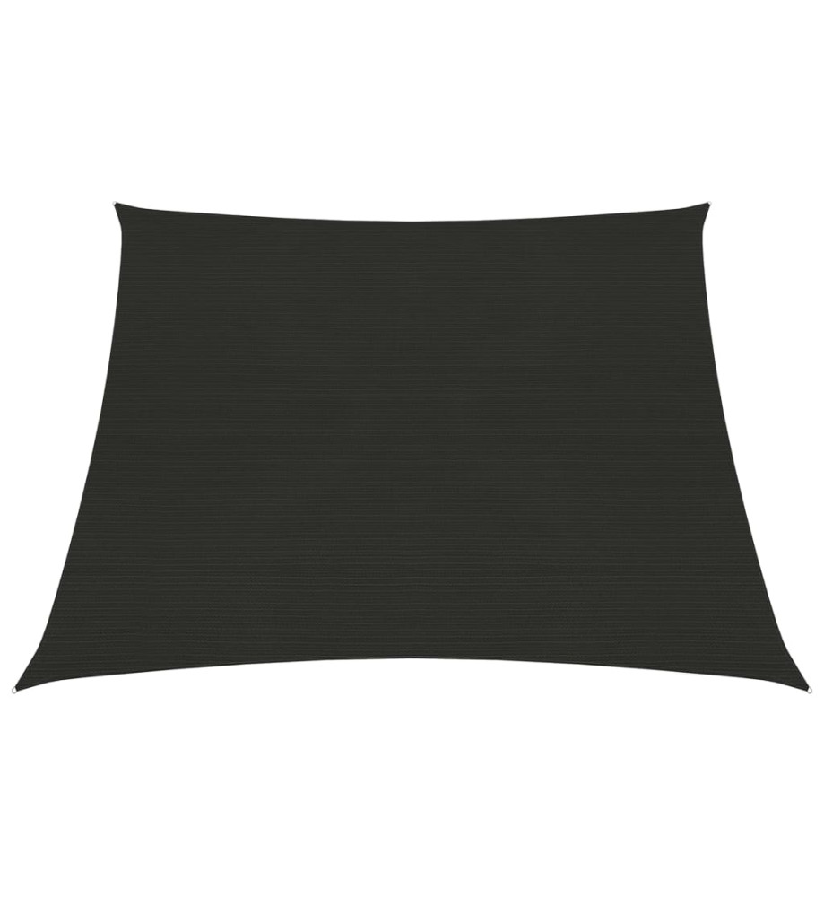 Voile d'ombrage 160 g/m² Noir 3/4x2 m PEHD