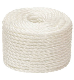 Corde de travail Blanc 12 mm 50 m polypropylène