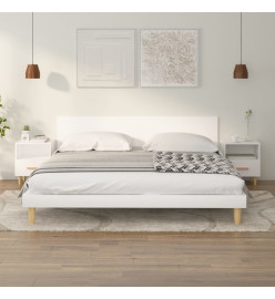 Tables de chevet 2 pcs Blanc 40x35x47 cm