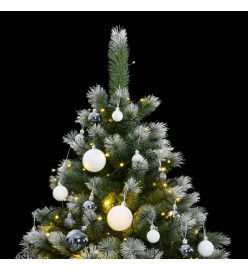 Sapin de Noël artificiel articulé 300 LED et boules 180 cm