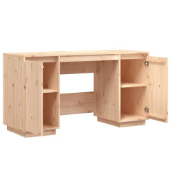 Bureau 140x50x75 cm bois massif de pin