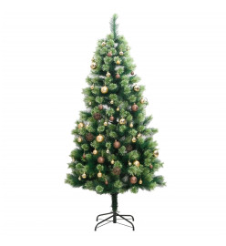 Sapin de Noël artificiel articulé 300 LED et boules 240 cm