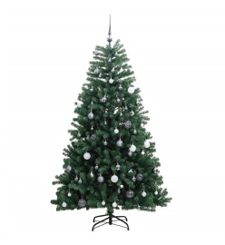 Sapin de Noël artificiel articulé 300 LED et boules 240 cm