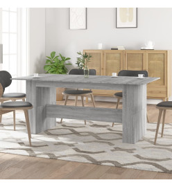 Table à dîner sonoma gris 180x90x76 cm bois d'ingénierie