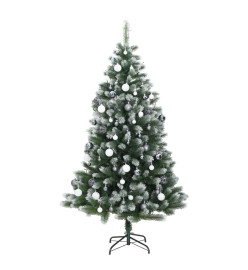 Sapin de Noël artificiel articulé 300 LED et boules 240 cm