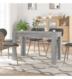 Table à dîner sonoma gris 120x60x76 cm bois d'ingénierie