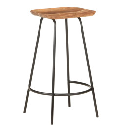 Tabourets de bar lot de 4 bois d'acacia solide