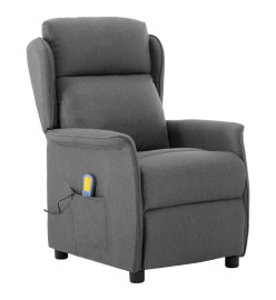 Fauteuil de massage Gris clair Tissu