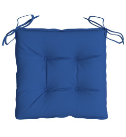 Coussins de chaise 6 pcs bleu 50x50x7 cm tissu oxford