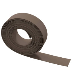 Bordures de jardin 5 pcs marron 10 m 15 cm polyéthylène