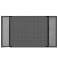 Moustiquaire extensible pour fenêtres Anthracite (100-193)x75cm