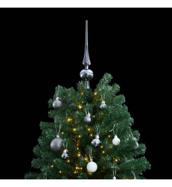 Sapin de Noël artificiel articulé 150 LED et boules 150 cm