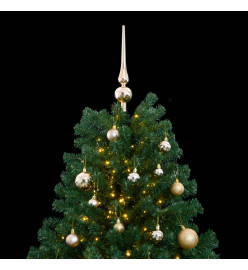 Sapin de Noël artificiel articulé 150 LED et boules 150 cm