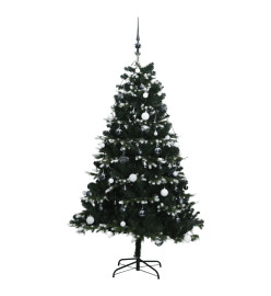 Sapin de Noël artificiel articulé 150 LED et boules 150 cm