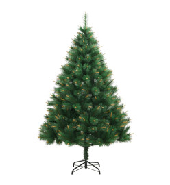 Sapin de Noël artificiel articulé 150 LED et boules 120 cm