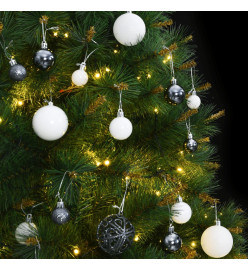 Sapin de Noël artificiel articulé 300 LED et boules 240 cm