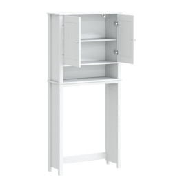 Armoire pour machine à laver BERG blanc bois massif