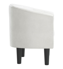 Fauteuil cabriolet blanc similicuir