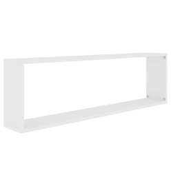 Étagères cube murales 4 pcs Blanc 100x15x30 cm Aggloméré