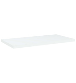 Panneaux de bibliothèque 4 pcs Blanc 40x20x1,5 cm Aggloméré