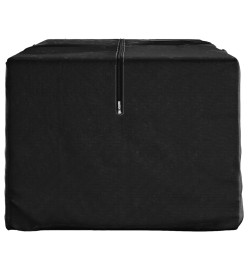 Sac de rangement pour coussins de jardin noir 135x40x55 cm PE