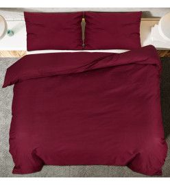 Ensemble de housse de couette Bordeaux 260x220 cm Microfibre