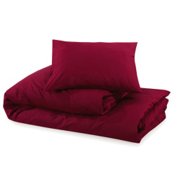 Ensemble de housse de couette Bordeaux 260x220 cm Microfibre