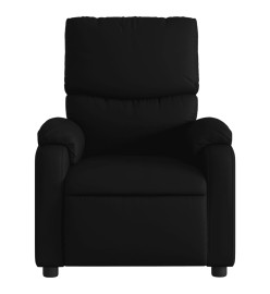 Fauteuil de massage inclinable Noir Similicuir