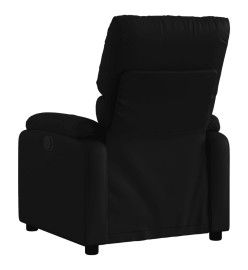 Fauteuil de massage inclinable Noir Similicuir